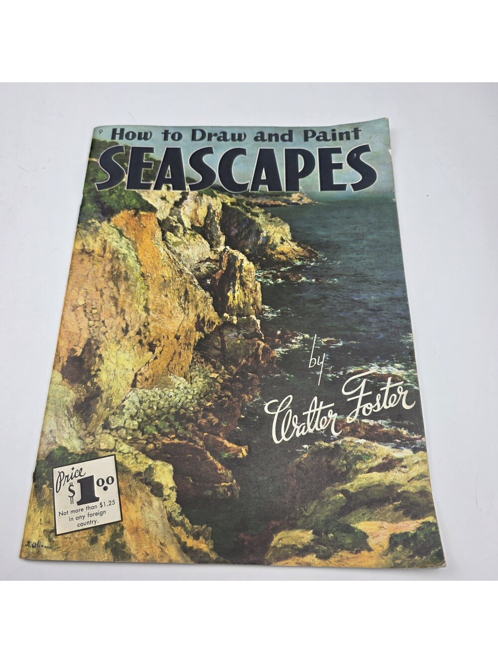 HOW TO DRAW AND PAINT SEASCAPES Book  Vintage Walter T Foster